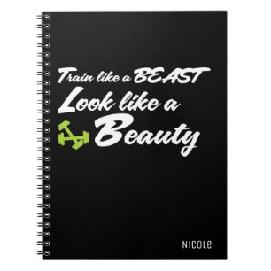 TRAIN LIKE A BEAST Personalised Fitness Journal