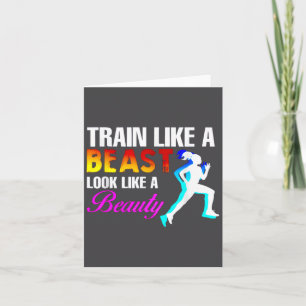 Train Like A Look Like A Beauty Fitness  Card