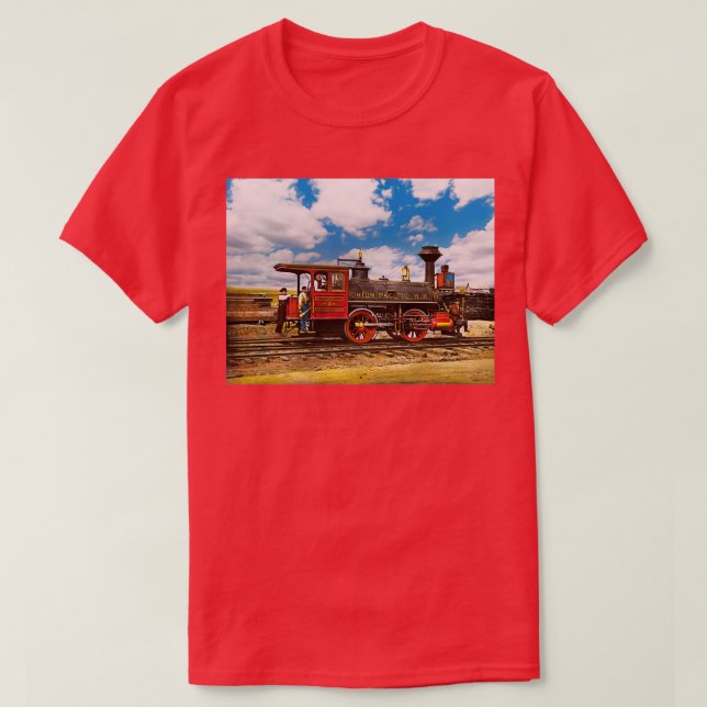 Train Locomotive A real workhorse 1868 T-Shirt (Design Front)