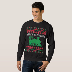 Train Locomotive Ugly Christmas Sweater