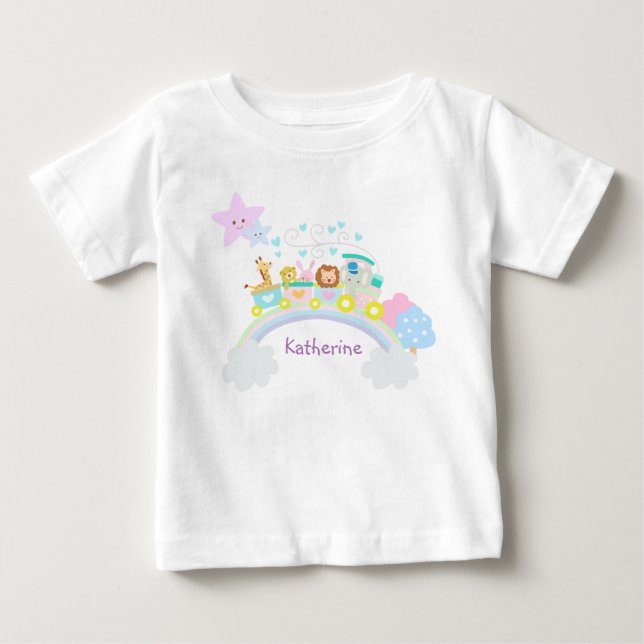 Train Love White T-Shirt (Front)