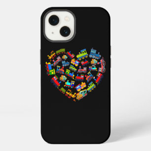 Train lover heart For Toddler Boys Kids Train iPhone 13 Case