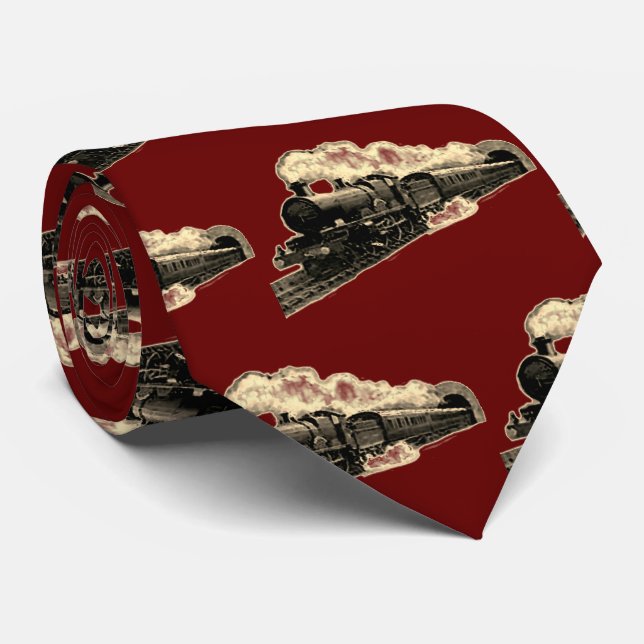 Train Lover Tie (Rolled)