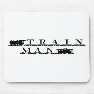 Train man model railroading mouse mat