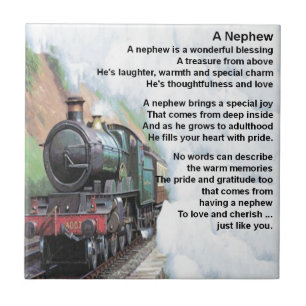 Train - Nephew Poem Tile