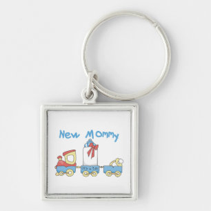 Train New Mummy It's a Boy Gifts Key Ring
