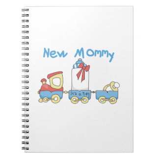 Train New Mummy It's a Boy Gifts Notebook