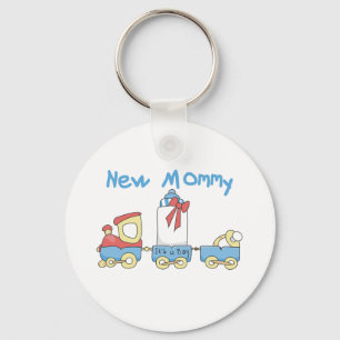 Train New Mummy of Boy tshirts and Gifts Key Ring