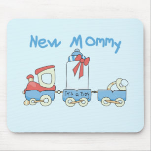 Train New Mummy of Boy tshirts and Gifts Mouse Mat