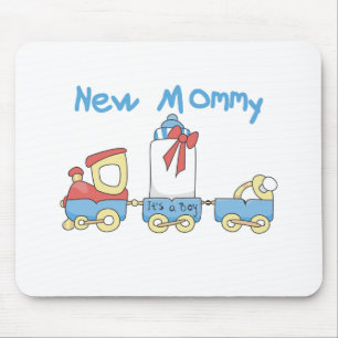 Train New Mummy of Boy tshirts and Gifts Mouse Mat