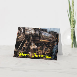 Train - Now boarding Holiday Card