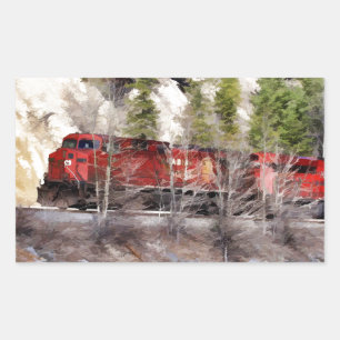 Train of the Rockies Rectangular Sticker