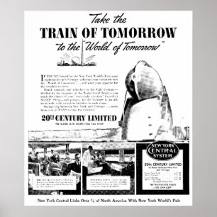 Train Of Tomorrow - New York Central Railroad Poster