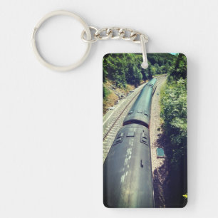 Train , on the tracks key ring
