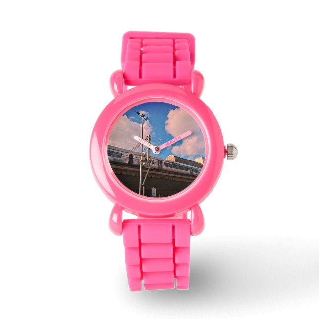 Train on the tracks  watch (Front)