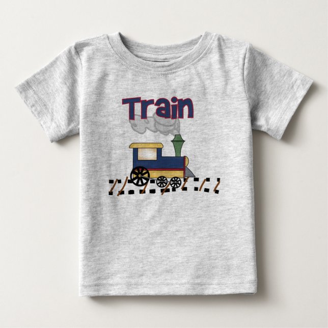 Train on Track Baby T-Shirt (Front)