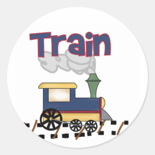 Train on Track Tshirts and Gifts Classic Round Sticker