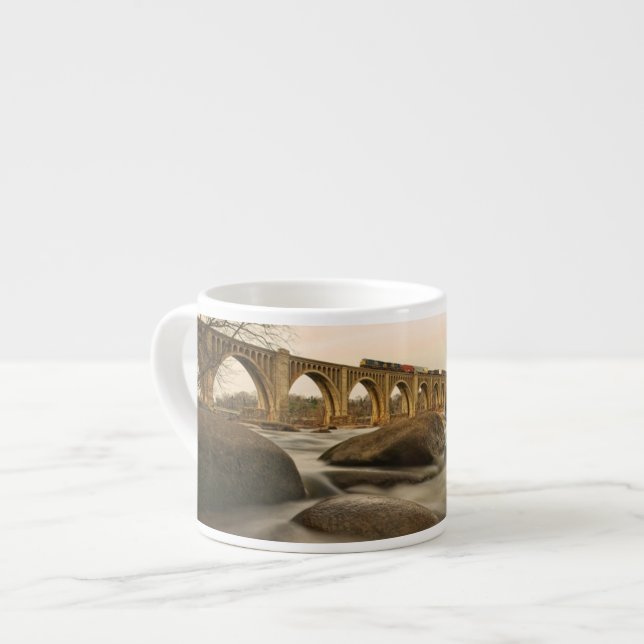 Train over James River Espresso Cup (Front Left)