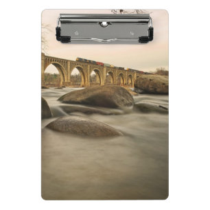 Train over James River Mini Clipboard
