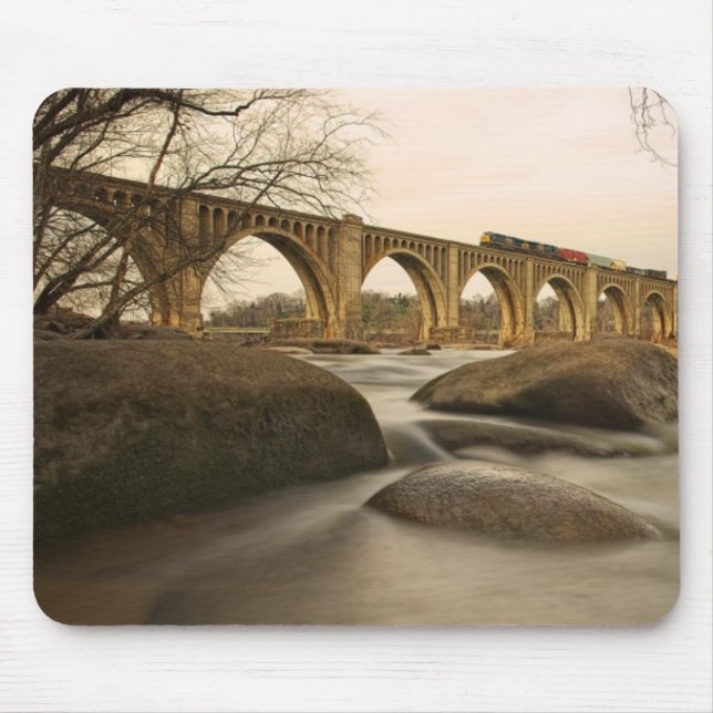 Train over James River Mouse Mat (Front)