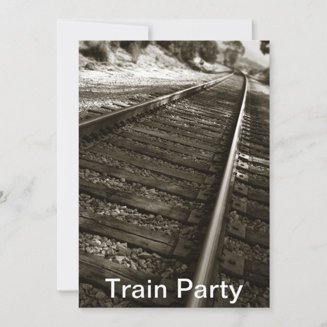 Train Party Invitation (Front)