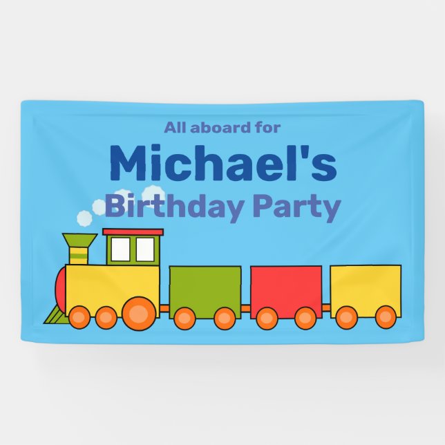 Train Personalised  Banner (Horizontal)