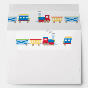 Train Personalised Birthday Invitation Envelope