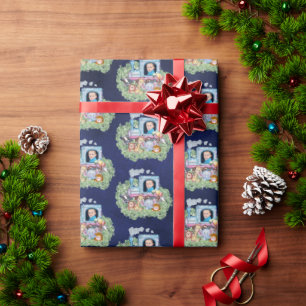 Train photo wrapping paper