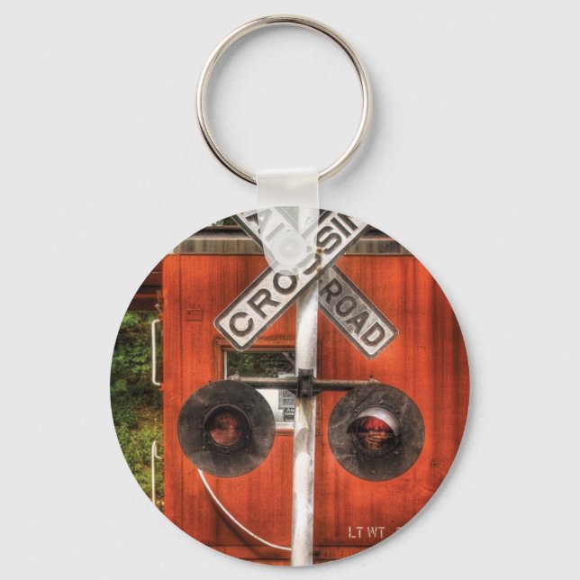 Train - RailRoad Crossing Key Ring (Front)