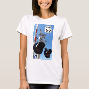 Train Railroad crossing route 66 T-Shirt