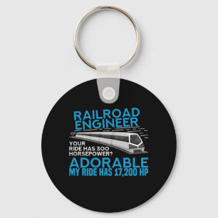 Train - Railroad Engineer Key Ring