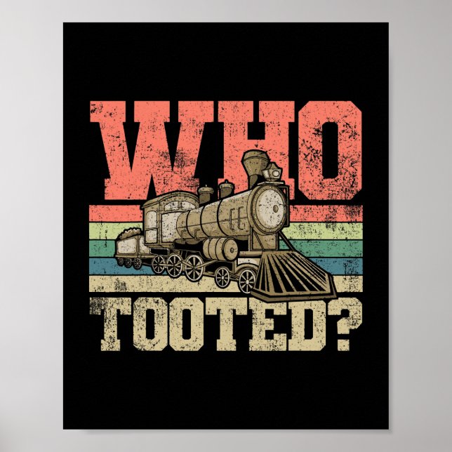 Train Railroad Locomotive Poster (Front)