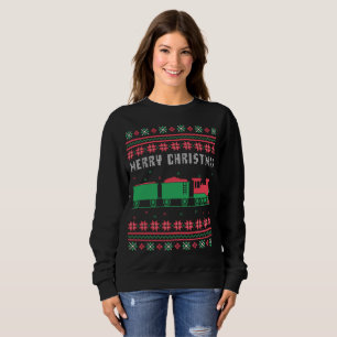 Train Railroad Ugly Christmas Sweater