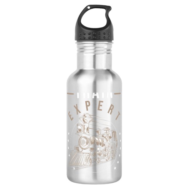 Train Railway Gift 710 Ml Water Bottle (Front)