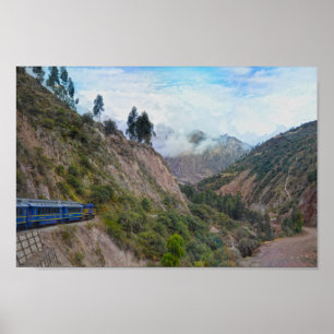 Train Ride to Machu Picchu, Peru Poster