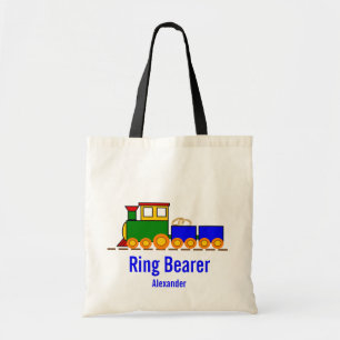 Train Ring Bearer Wedding Tote Bag