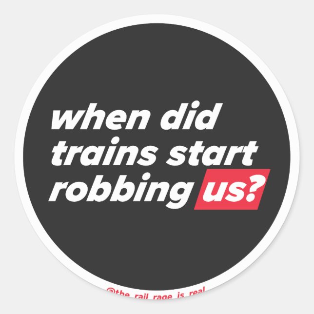 Train Robbery - sticker (Front)