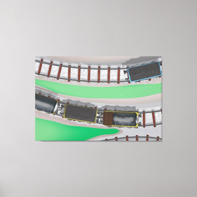 Train Set Canvas Print (Front)