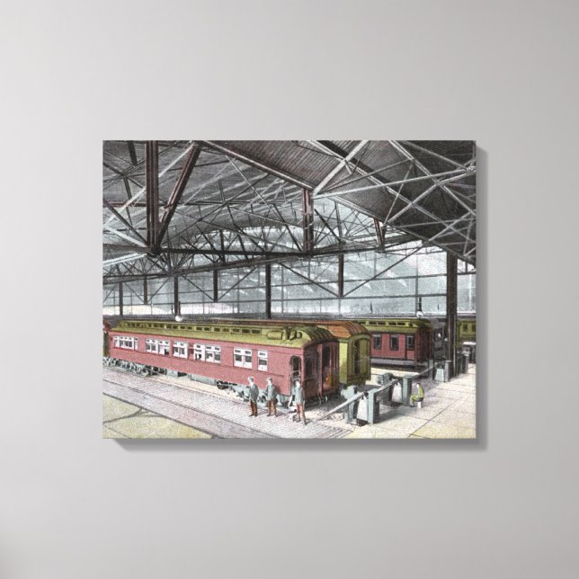 Train Shed at Union Station Canvas Print (Front)