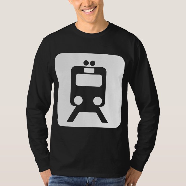Train Sign - White T-Shirt (Front)