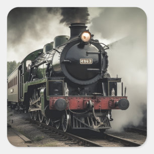 Train Square Sticker