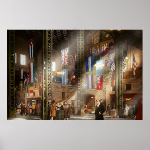 Train Station - Chicago Ill - For them 1943 Poster