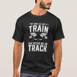 Train Station  Graphic Saying With Train  5 T-Shirt