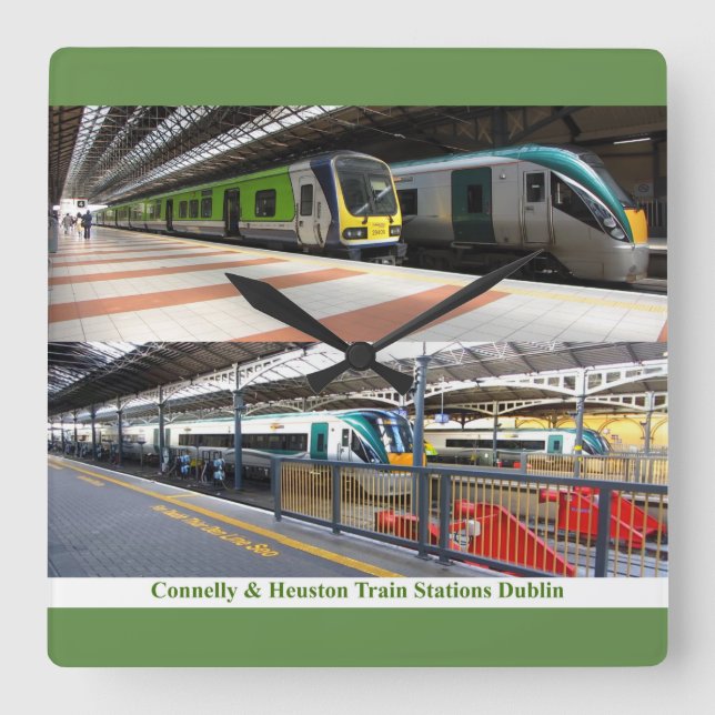 Train Station image for Large wall clock (Front)