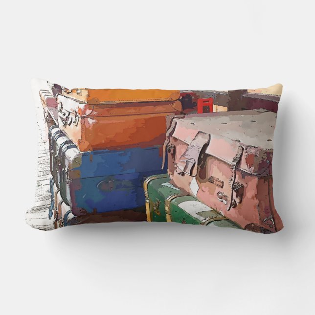 TRAIN STATION LUMBAR CUSHION (Front)