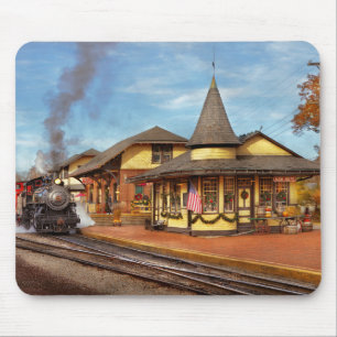 Train Station - New Hope Steam Railway Mouse Mat