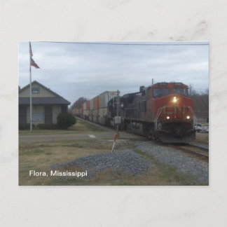 Train Station Postcard