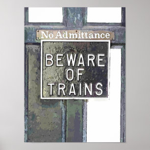 TRAIN STATION POSTER
