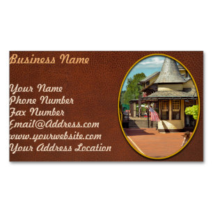 Train Station - There will always be hope Magnetic Business Card