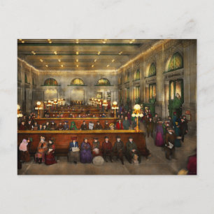 Train Station - Waiting in Grand Central 1904 Postcard
